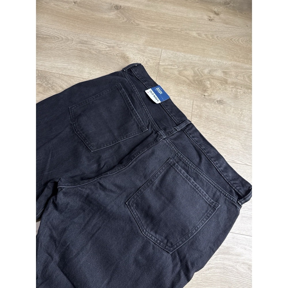 NWT Womens‎ Old Navy High Rise Slouchy Straight Black Jeans Distressed Size 18 - Picture 14 of 14